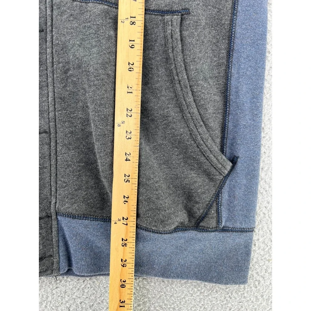 Tommy‎ Bahama Sweater Mens XL Gray Blue Button Island Modern Fit Mock Fleece